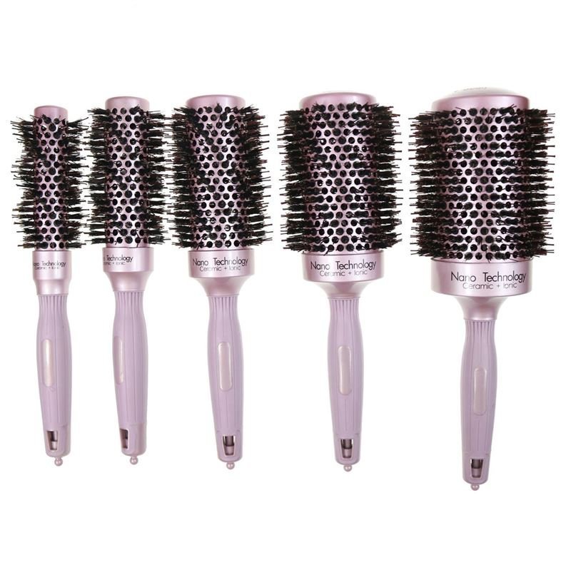 Nano Ceramic Thermal Hair Brush with Boar Hair - 65 MM - Hair Styling tool | Fashiongirl