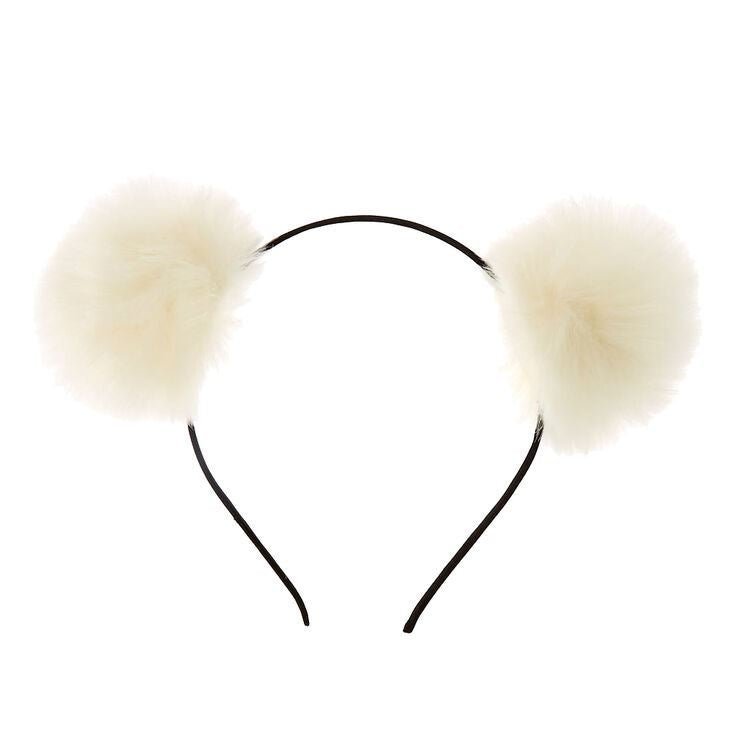 Ombre Pom Pom Headband - Ivory - Hair Accessories