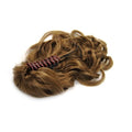 Pferdeschwanz Pferdeschwanz mit Haarspange, lockig – Hellbraun Nr. 6 – | Fashiongirl