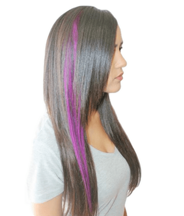Lila, 50 cm – Crazy Colour Clip On – | Fashiongirl