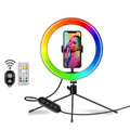 Ringlicht mit RGB-Licht + kabellose Fernbedienung – | Fashiongirl
