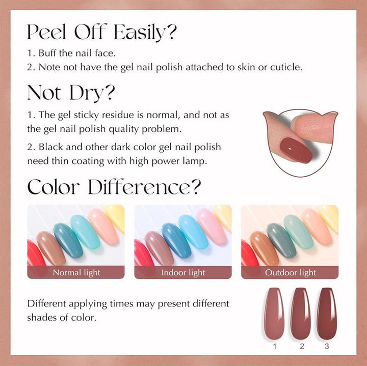 ROSALIND 38 - Piece Gel Nail Polish Set with 35 Colours + Base Coat &amp; Top Coats (38 x 5 ml) - | Fashiongirl