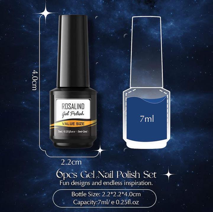 ROSALIND Glitter Gel Polishes / Nail Polish (RAI - JLTC6 - 10) - | Fashiongirl