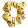Scrunchie-Haargummi – Metallic & elastisch – Gold – Haaraccessoires