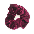 Scrunchie – Velours & Gummiband – Burgunderrot – Haaraccessoires