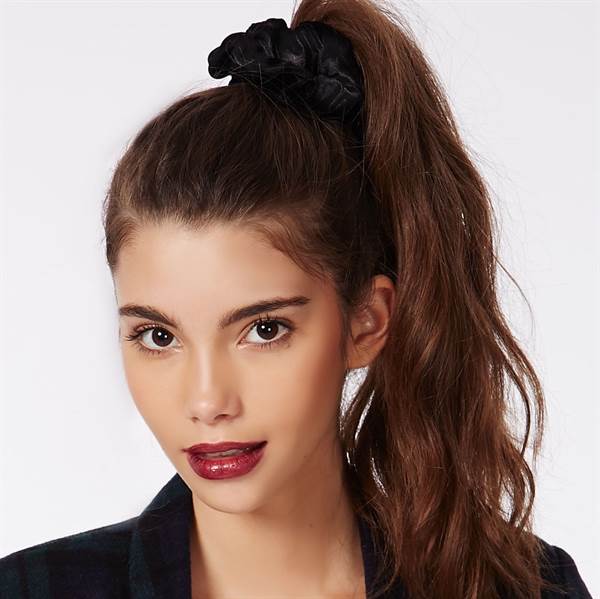 Scrunchie - Velour &amp; elastic - Peanut - Hair Accessories