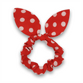 Haargummi mit Schleife – Rot mit weißen Punkten – Haaraccessoires