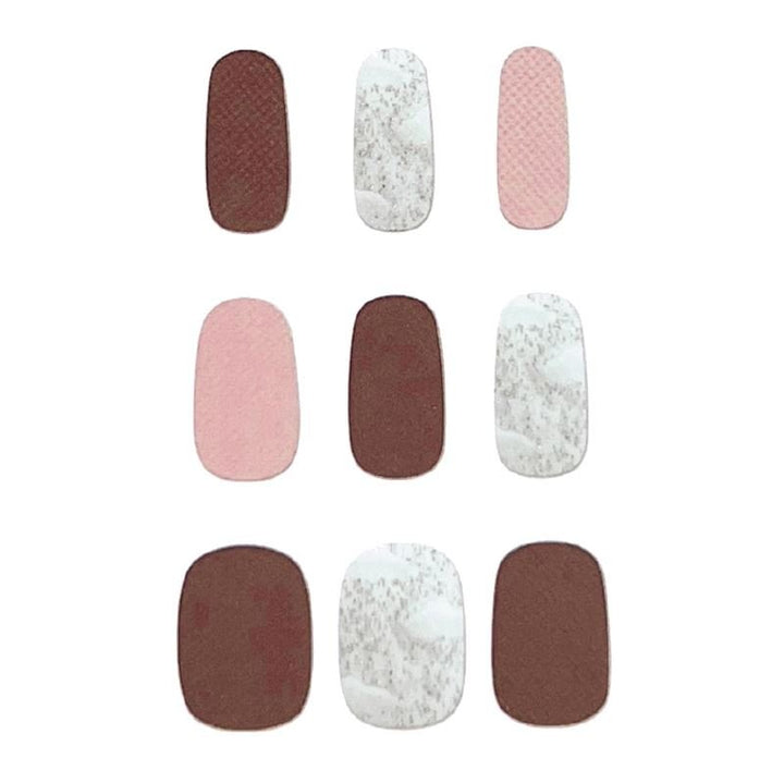 Semi Cured Gel Nail Stickers / Self - adhesive nail polish - Dreamy Rose (JK - 251) - | Fashiongirl