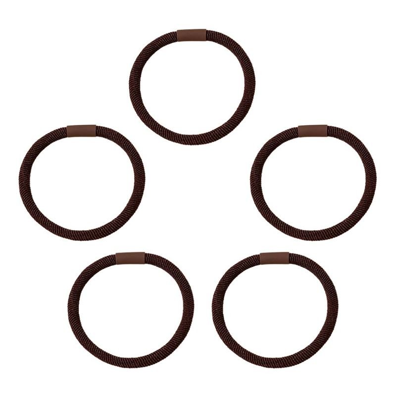 SOHO Amelie Hair elastics - Dark brown - Hair Accessories | Fashiongirl