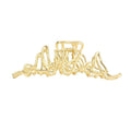 SOHO Asli Metall-Haarklammer – Gold – Haaraccessoires
