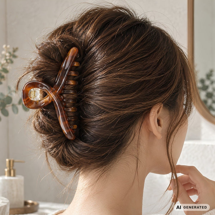 SOHO Aspen Hair Claw Clip 11 cm - Brown – image 2
