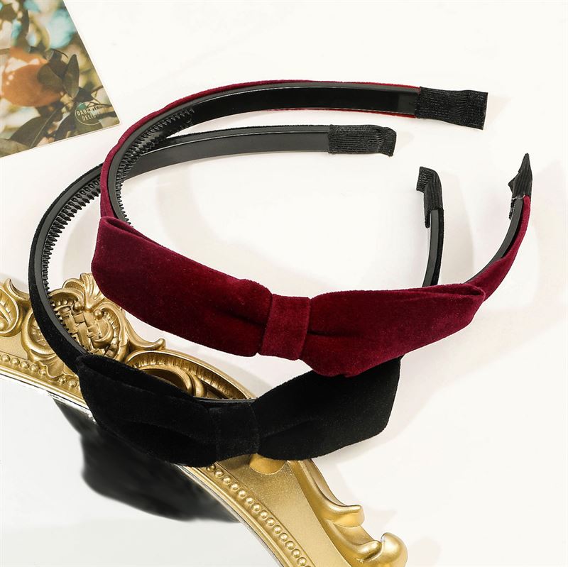 SOHO Beata Bow Headband - Black - Hair Accessories | Fashiongirl