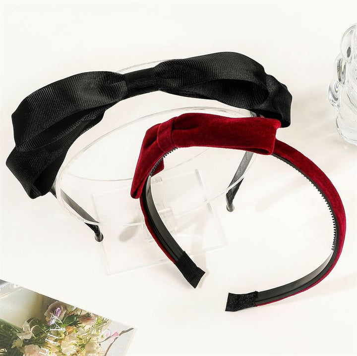 SOHO Beata Bow Headband - Red - Hair Accessories | Fashiongirl