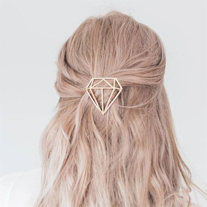 SOHO Diamond Hair Clip - Gold - | Fashiongirl