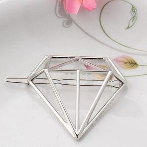 SOHO Diamond Hair Clip - Silver - | Fashiongirl