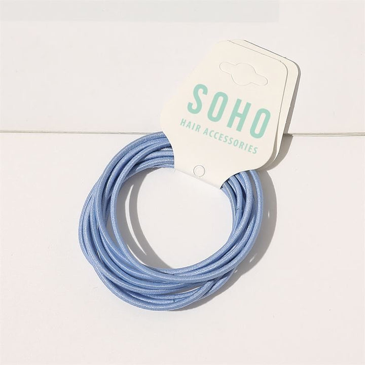 SOHO Ellie Hair Elastic - Blue - Hair Accessories | Fashiongirl