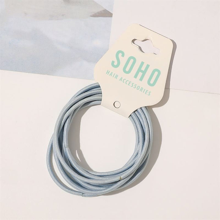 SOHO Ellie Hair Elastic - Light Blue - Hair Accessories | Fashiongirl