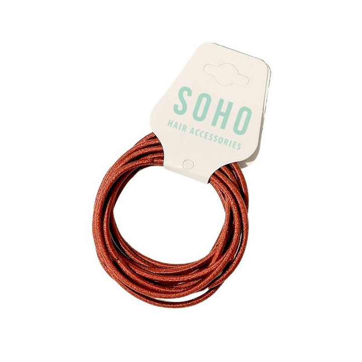 SOHO Ellie Hair Elastic - Maroon - Hair Accessories | Fashiongirl