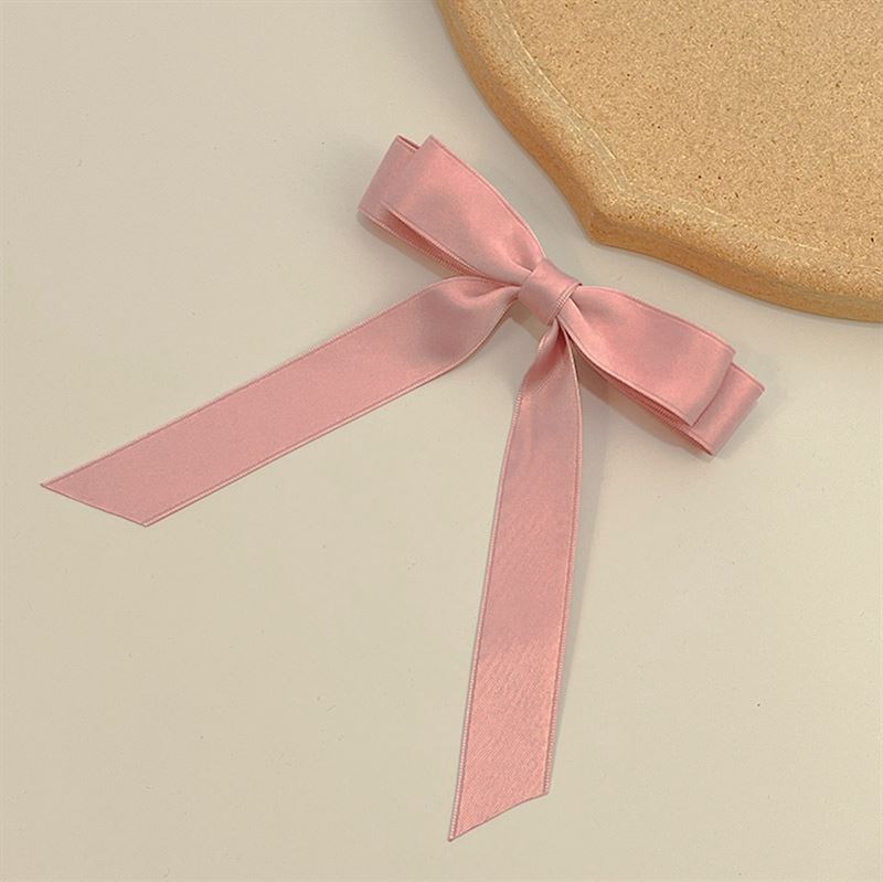 SOHO Emma Bow Hair clips - Peach - Hair Accessories | Fashiongirl