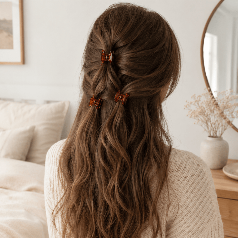 SOHO Fallon Hair Claws 3x2.5 cm - Brown – image 2