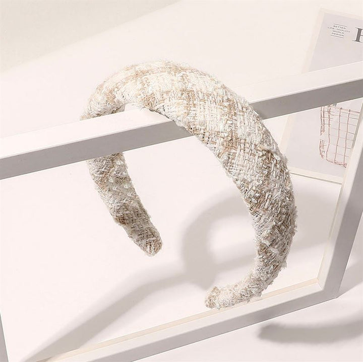 SOHO Frigga Wide Headband - Beige - Hair Accessories | Fashiongirl