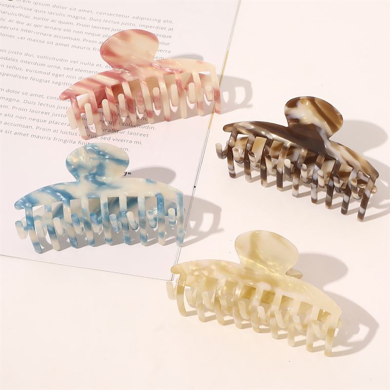 SOHO Gaja Hair Claw - Pink Marble - Hair Accessories