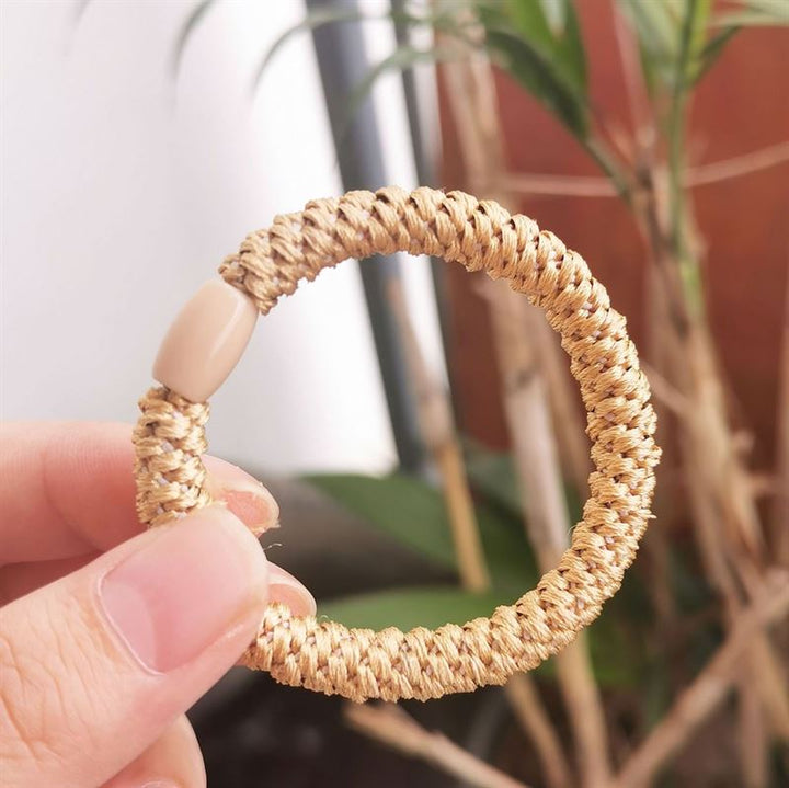 SOHO Hair elastics - Beige, 3 pcs - Hair Accessories | Fashiongirl