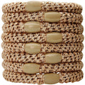 SOHO Haargummis – Beige, 3 Stück – Haaraccessoires | Fashiongirl