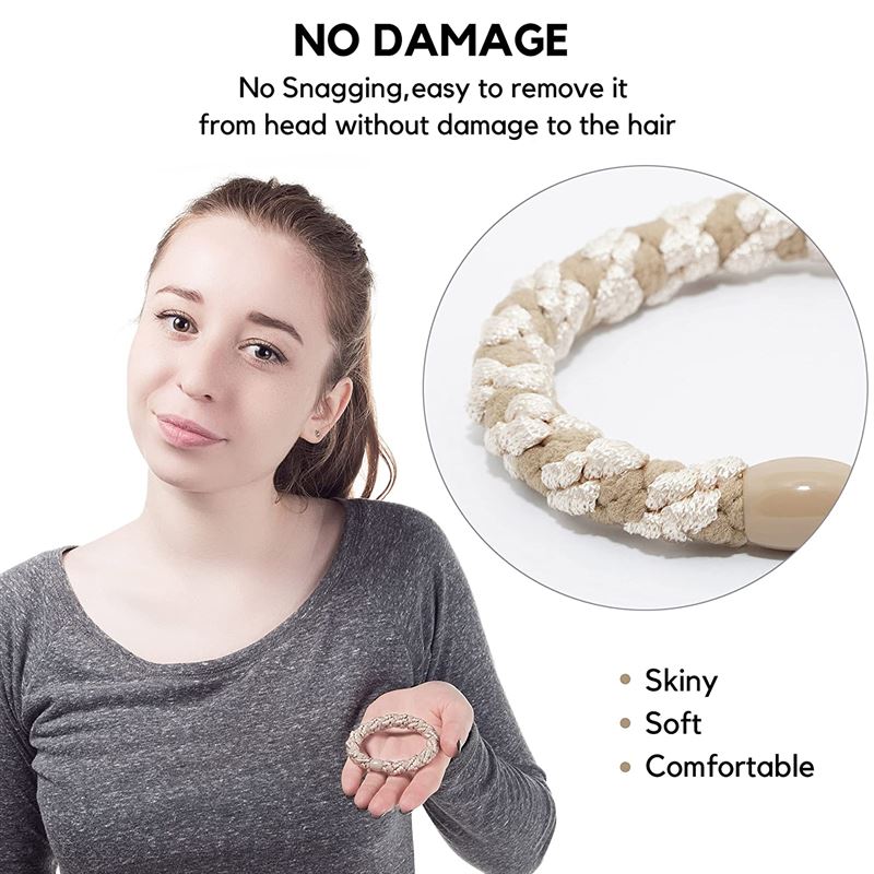 SOHO Hair elastics - Denim, 3 pcs - Hair Accessories | Fashiongirl