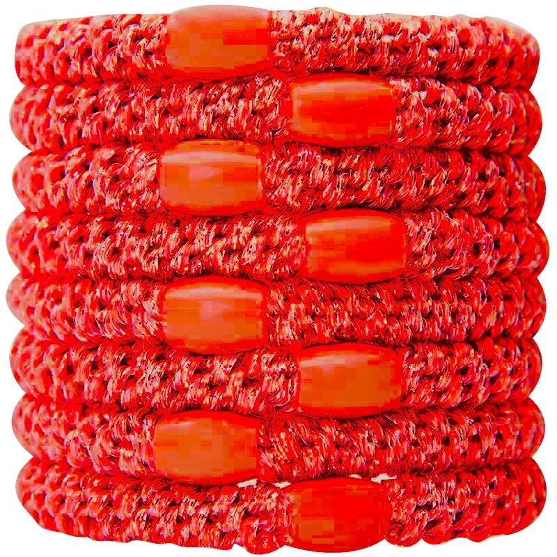 SOHO Hair elastics - Red 3 pcs - Hair Accessories | Fashiongirl