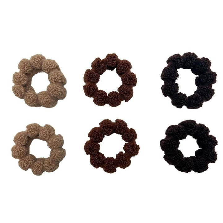 SOHO Hebe Hair elastics - Beige/Brown - Hair Accessories | Fashiongirl