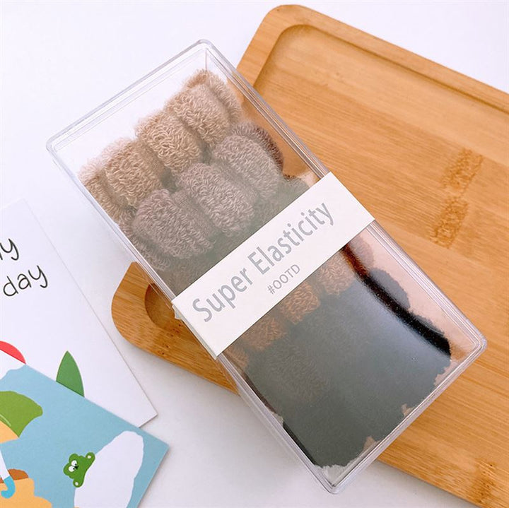 SOHO Hebe Hair elastics - Beige/Brown - Hair Accessories | Fashiongirl