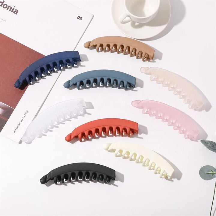 SOHO Idis Banana Hair Clip - Dark Brown - | Fashiongirl