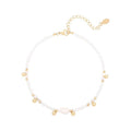 SOHO Ila Pearl Fußkettchen – Weiß – | Fashiongirl