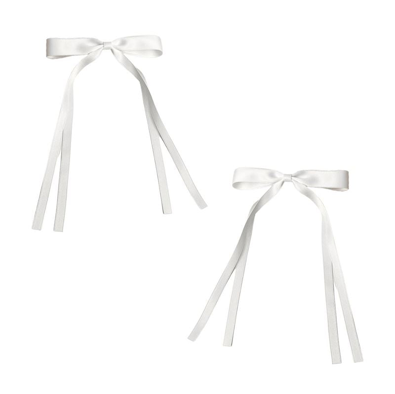SOHO Isa Bow Hair clips - White - Hair Accessories | Fashiongirl