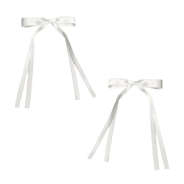 SOHO Isa Bow Hair clips - White - Hair Accessories | Fashiongirl