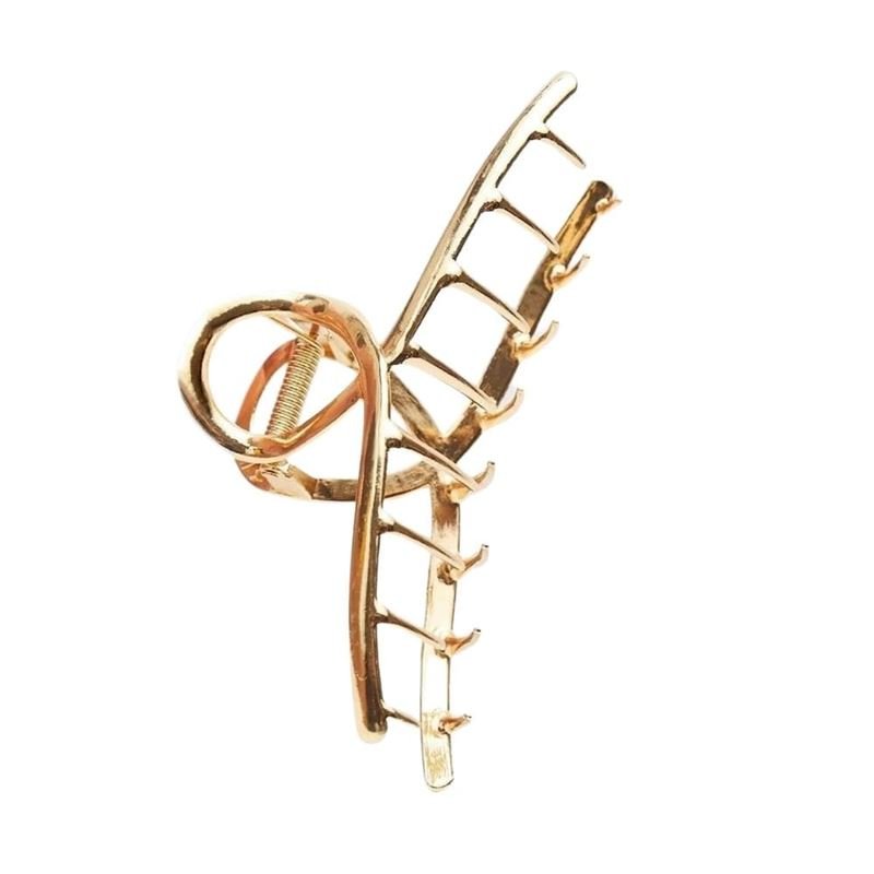 SOHO Iva Metal Hair Claw - Gold - Hair Accessories