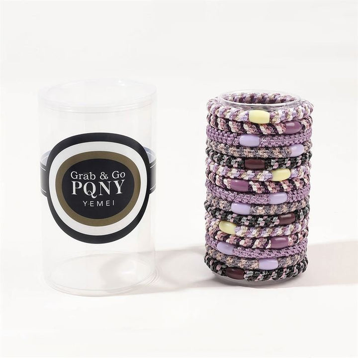 SOHO Kenlee Hair elastics - Purple (15 pcs) - Hair Accessories | Fashiongirl