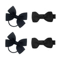 SOHO Kirby Bow Hair elastics and hair clips - Black - Hair Accessories | Fashiongirl