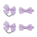 SOHO Kirby Bow Hair elastics and hair clips - Light Lavender - Hair Accessories | Fashiongirl