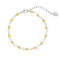 SOHO Kora Armband – Silber/Gelb – | Fashiongirl