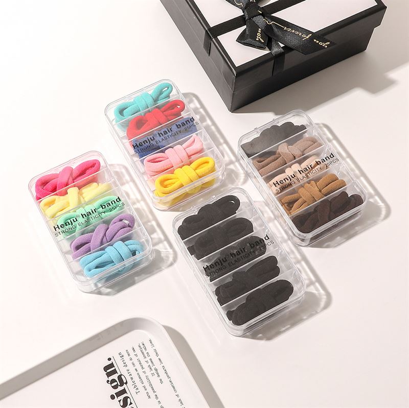 SOHO Linen Hair elastics - Mix - Hair Accessories | Fashiongirl