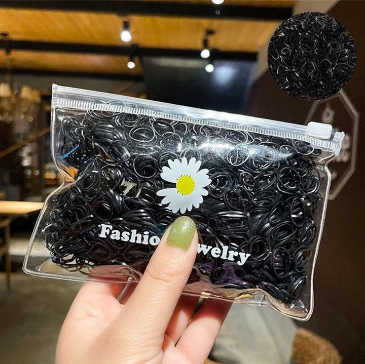 SOHO Liva Snag Free Haargummis, 300 Stück – Schwarz – Haaraccessoires | Fashiongirl