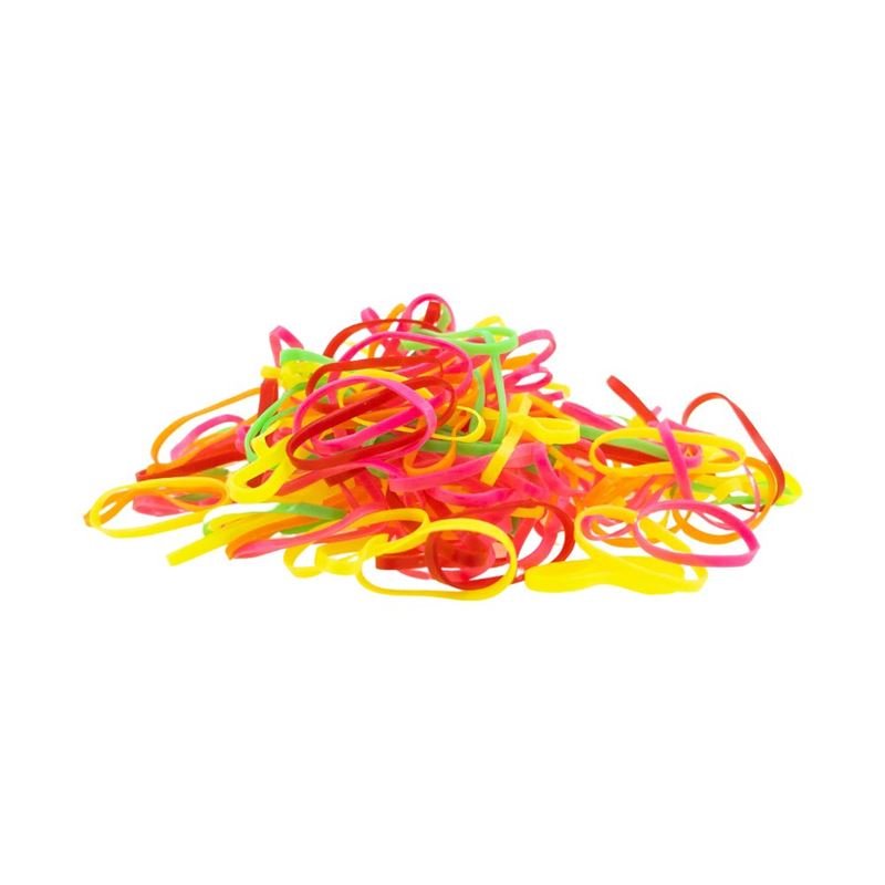 SOHO Liva Snag Free Hair elastics, 300 pcs - Neon - Hair Accessories | Fashiongirl
