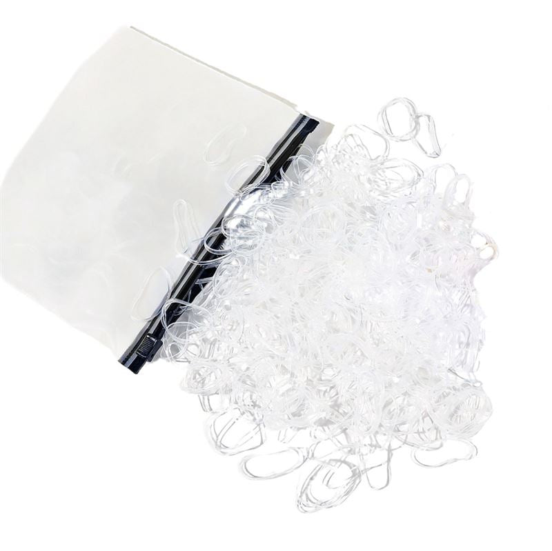 SOHO Liva Snag Free Hair elastics, 500 pcs - Transparent - Hair Accessories | Fashiongirl
