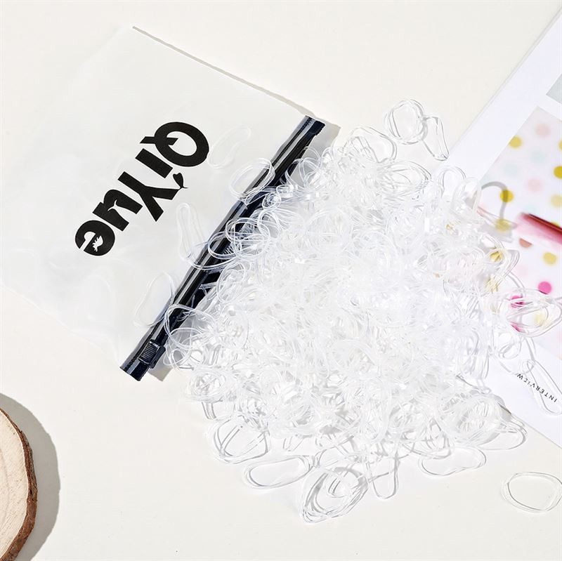 SOHO Liva Snag Free Hair elastics, 500 pcs - Transparent - Hair Accessories | Fashiongirl