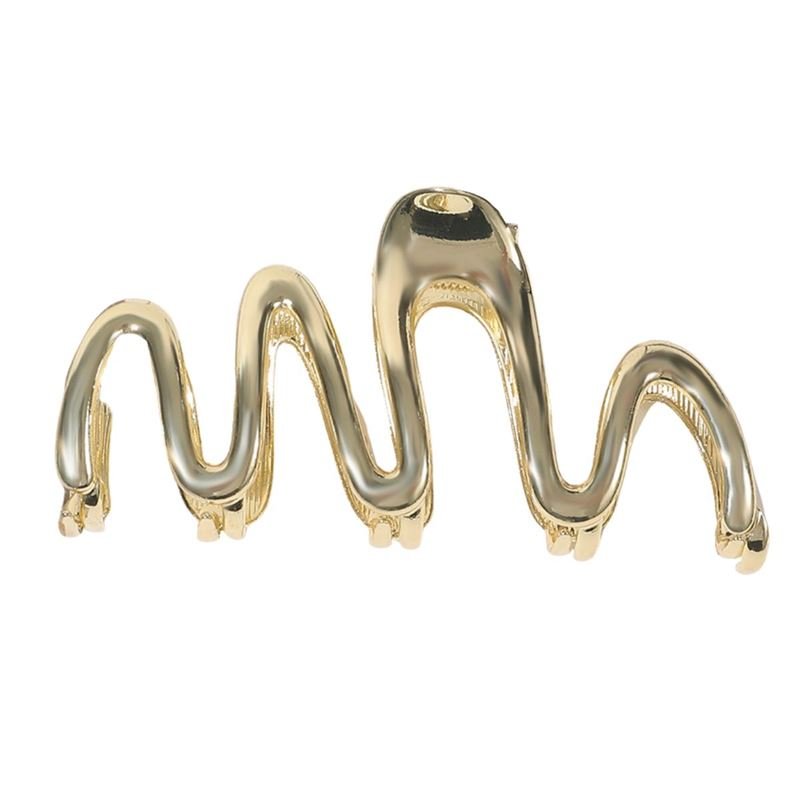 SOHO Malik Metal Hair Claw - Gold - Hair Accessories