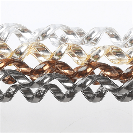 SOHO Metallic Spiral Hair elastics 3 pcs - Bronze - Hair Accessories | Fashiongirl