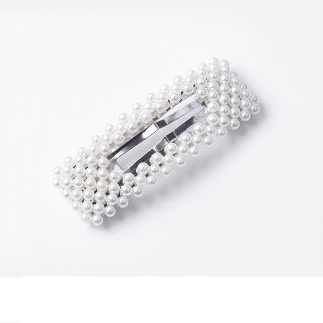 SOHO Mila Pearl white hair clip with white pearls - No 6333 - | Fashiongirl