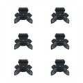 SOHO Mini-Haarklammer 6 Stück – Schwarz – Haaraccessoires